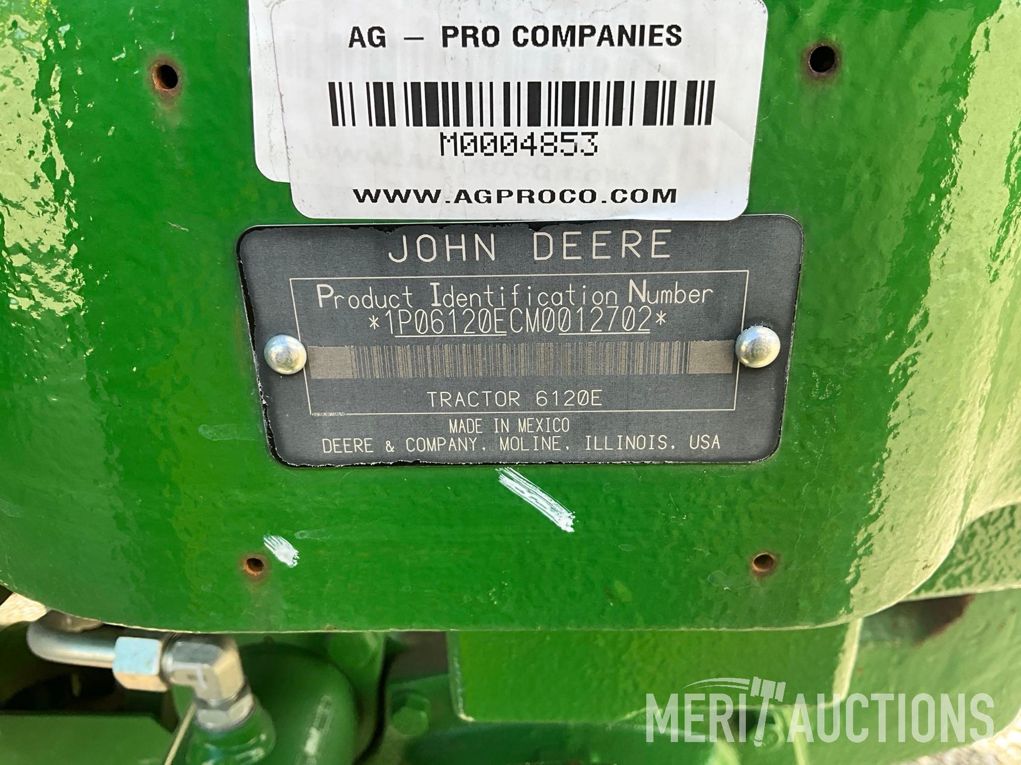 2021 John Deere 6120E Tractor