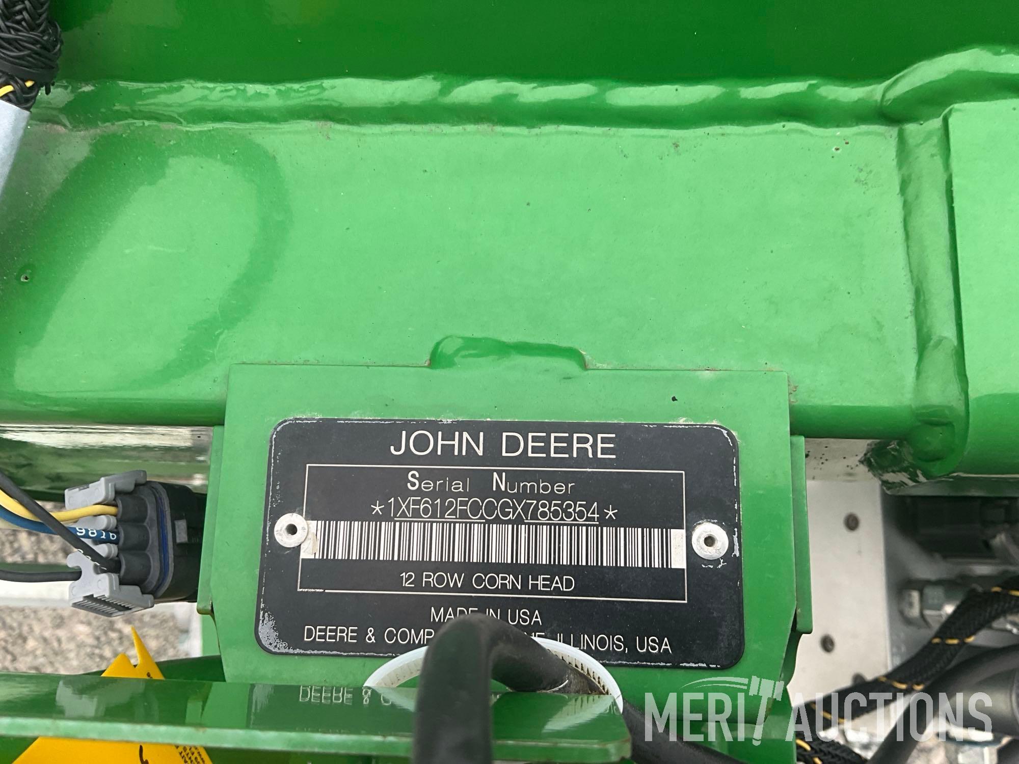2016 John Deere 612F Corn Head