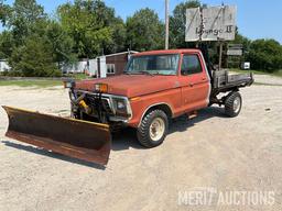1978 Ford F250 Ranger Pickup with Myers Snowplow