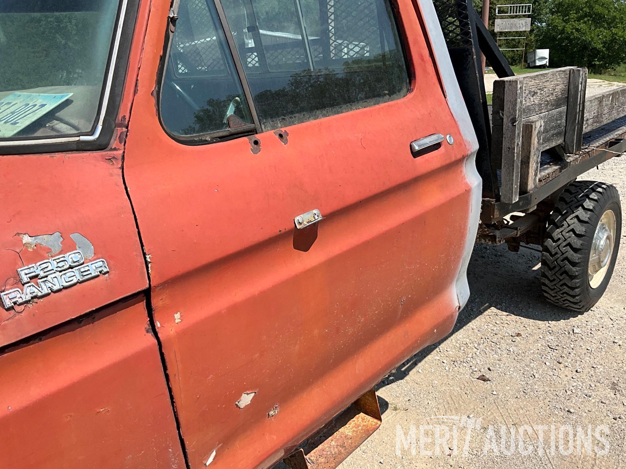 1978 Ford F250 Ranger Pickup with Myers Snowplow