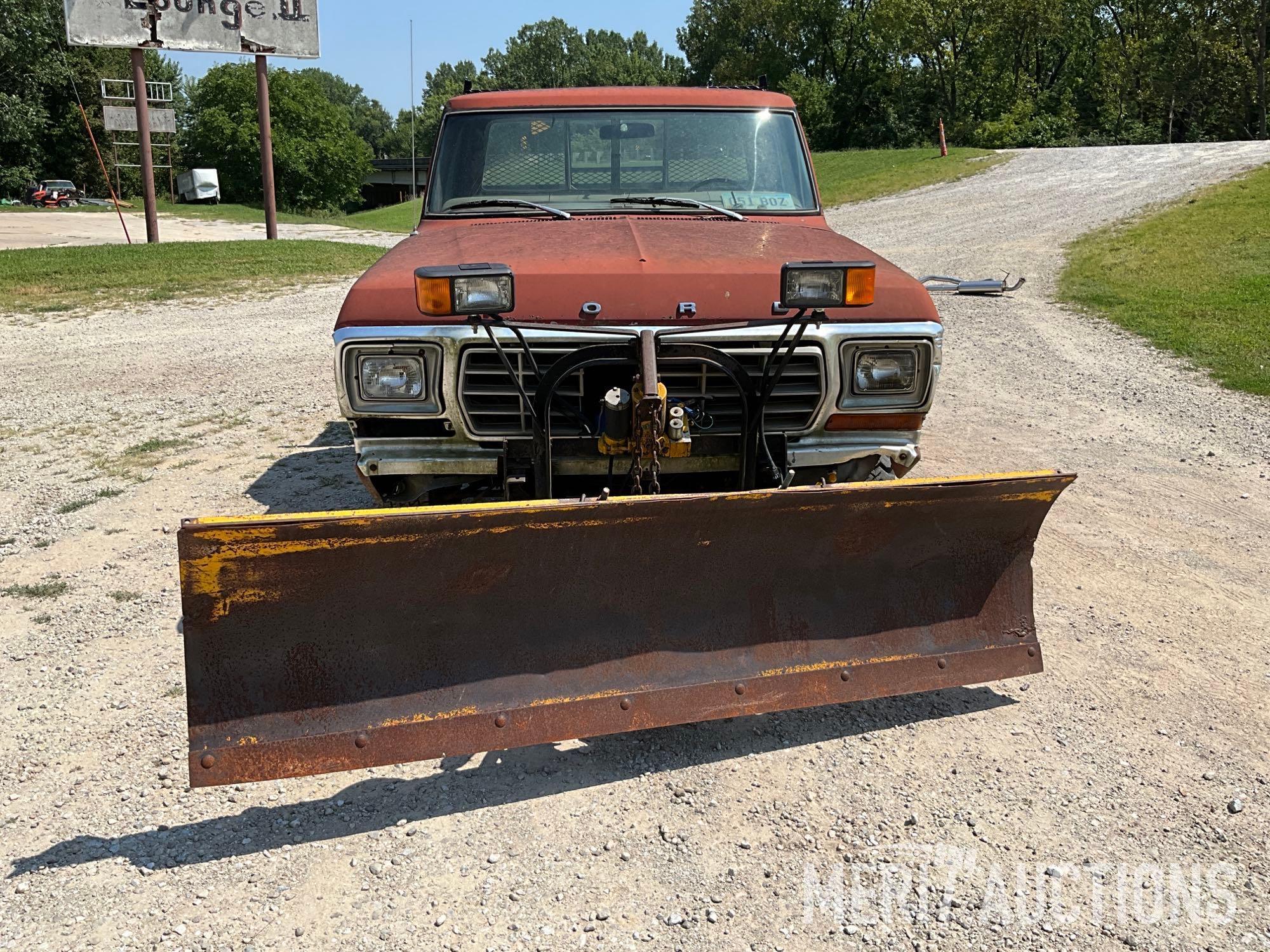1978 Ford F250 Ranger Pickup with Myers Snowplow