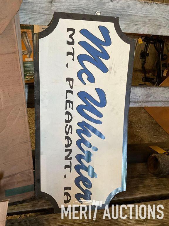 McWirter Advertising items