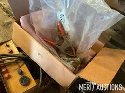Vintage monitor for planter, gas can