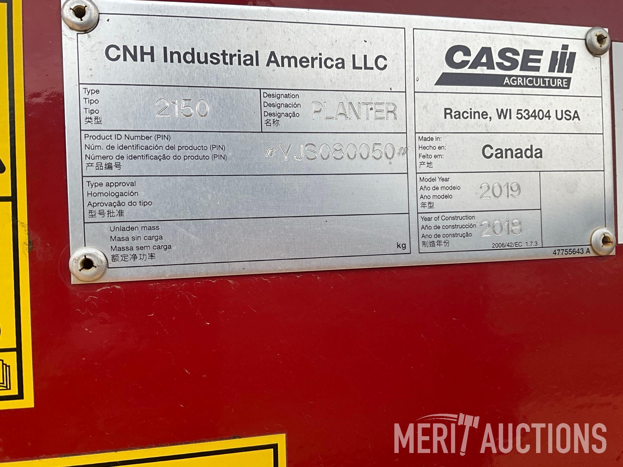 2019 Case-IH 2150 24 row bulk fill planter