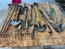 Assortment of garden tools