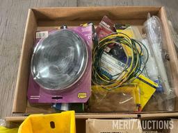 (3) flats of various equipment parts