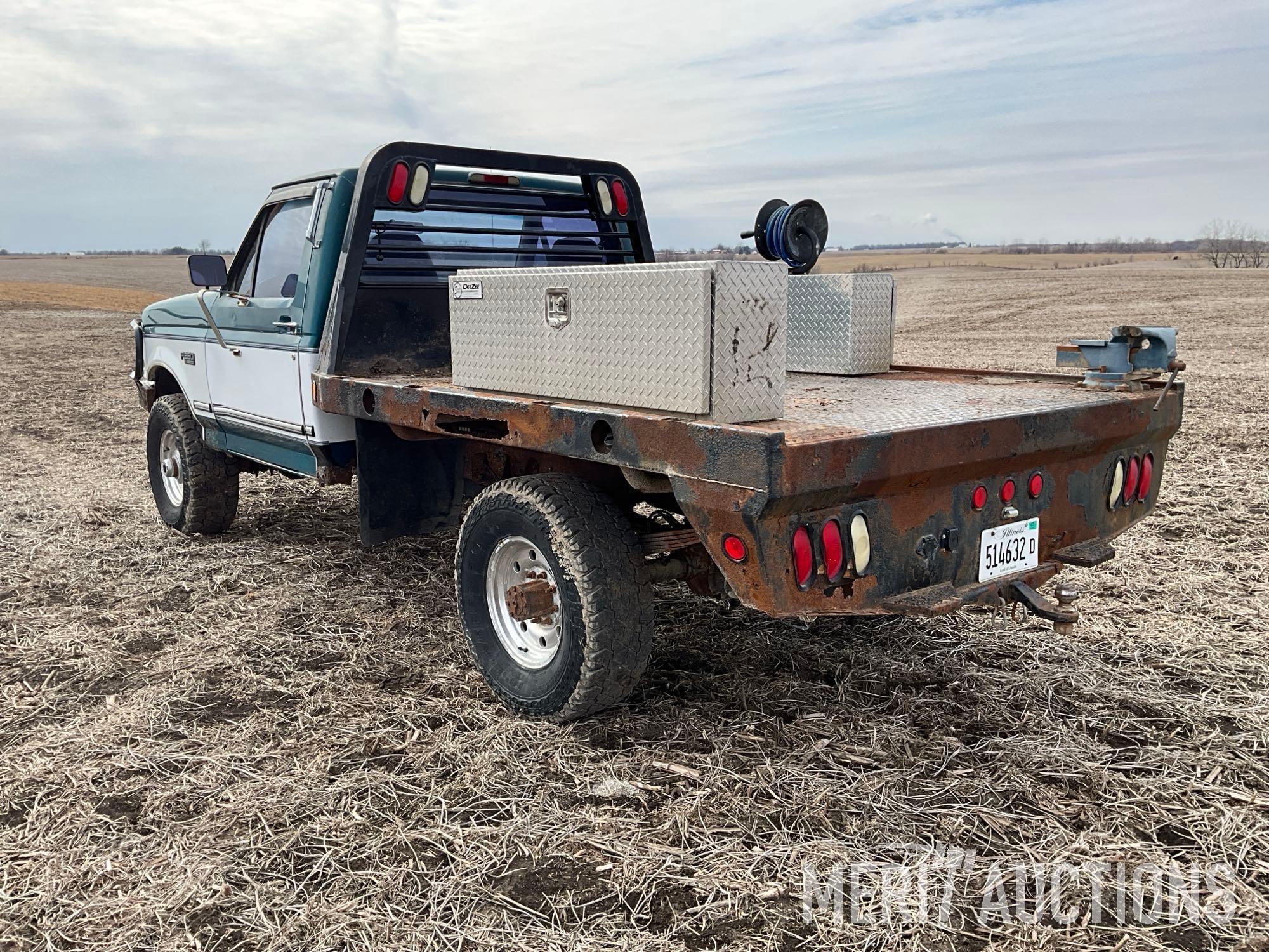 1996 Ford F-250 XLT 4X4 regular cab pickup