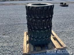 Set of 4 New Forerunner SKS-1 12-16.5 N.H.S. Skidsteer Tires