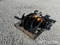 New Wolverine ADB-13-1218R Skidsteer Auger Attachment with 12in. and 18in. Bits