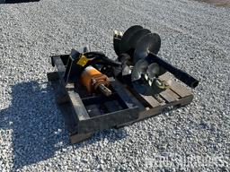 New Wolverine ADB-13-1218R Skidsteer Auger Attachment with 12in. and 18in. Bits