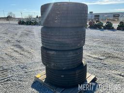 Set of 4 Michelin 445/50R22.5 Tires