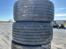 Set of 4 Michelin 445/50R22.5 Tires