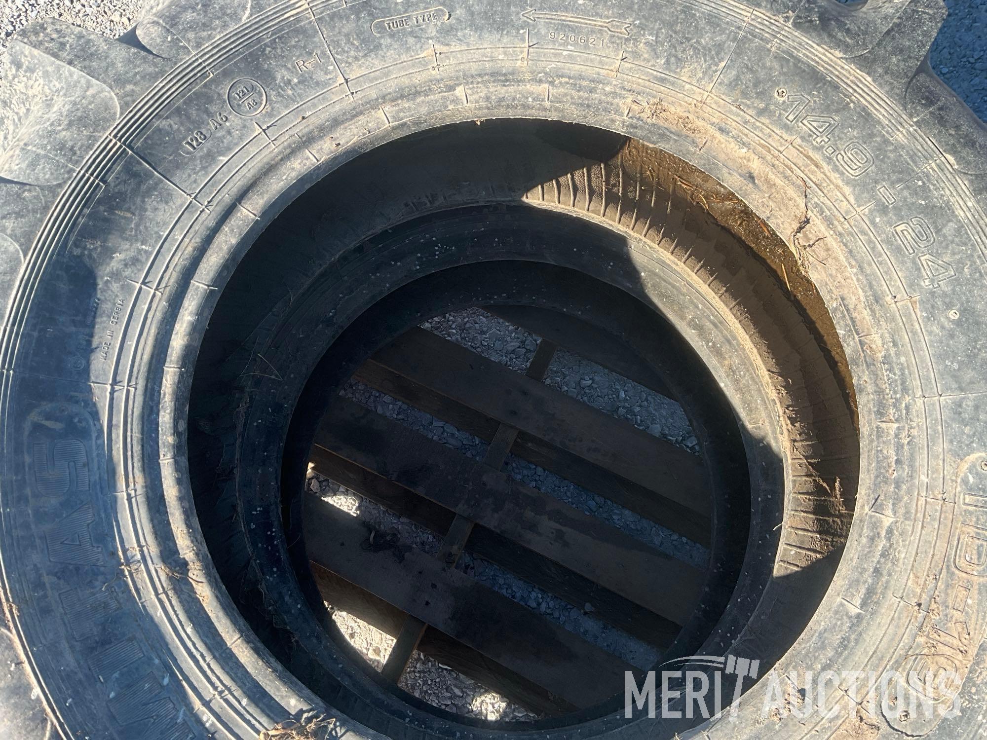 (2) 14.9-24 Front Tractor Tires