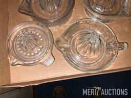 Flat of glass juicers as pictured