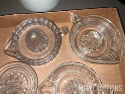 Flat of glass juicers as pictured