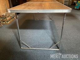 Steel folding table as pictured
