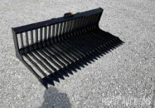 72in. Skid Steer Fine Skeleton Bucket Low Side