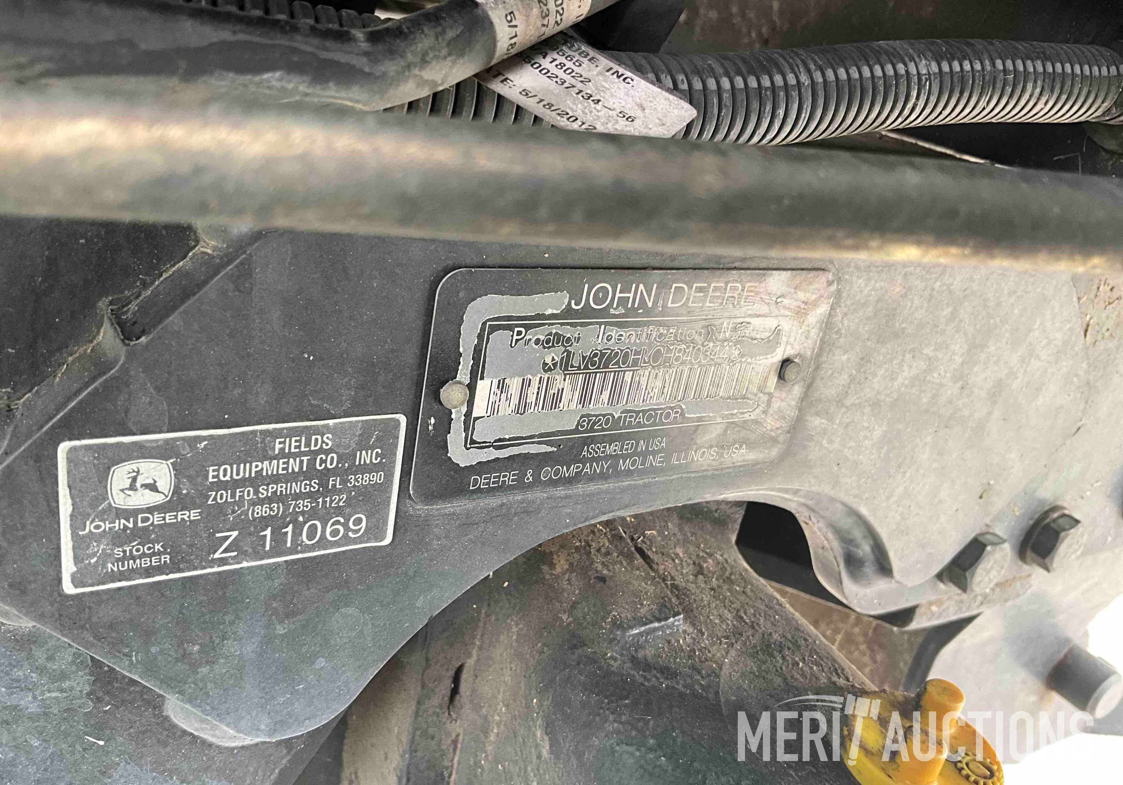 2012 John Deere 3720 MFWD Compact Tractor