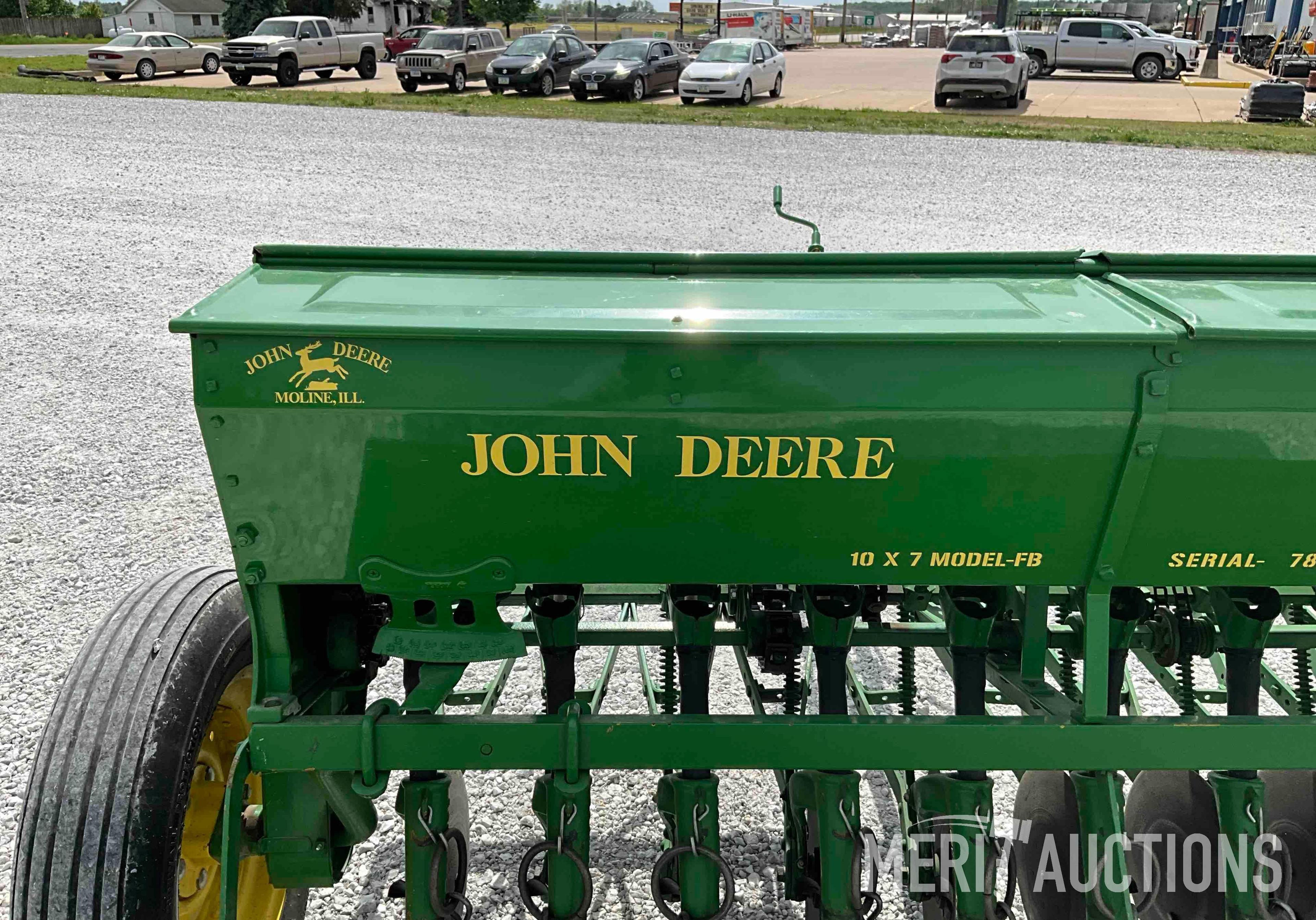 John Deere Van Brunt Model FB 10X7 6ft. drill