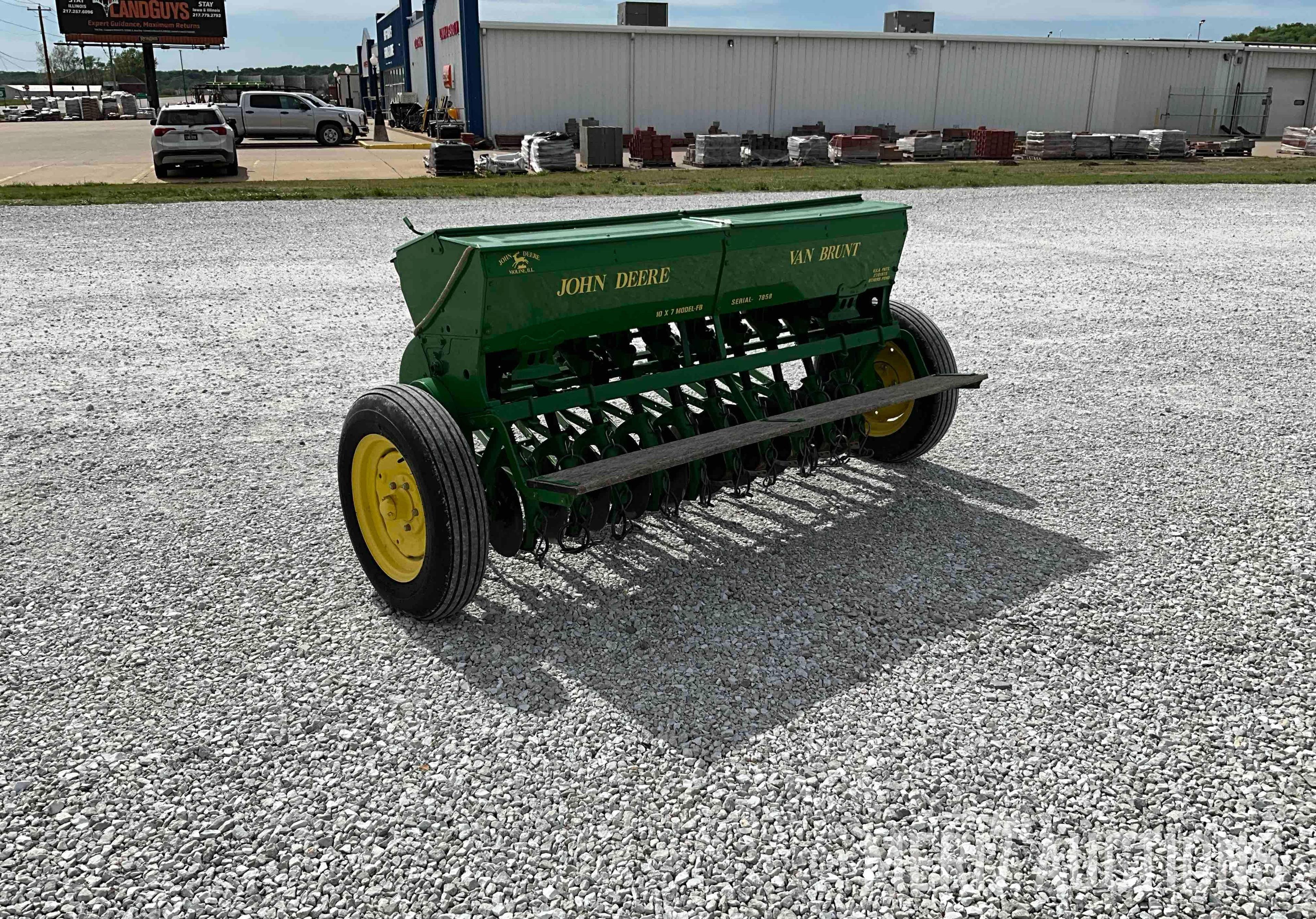 John Deere Van Brunt Model FB 10X7 6ft. drill