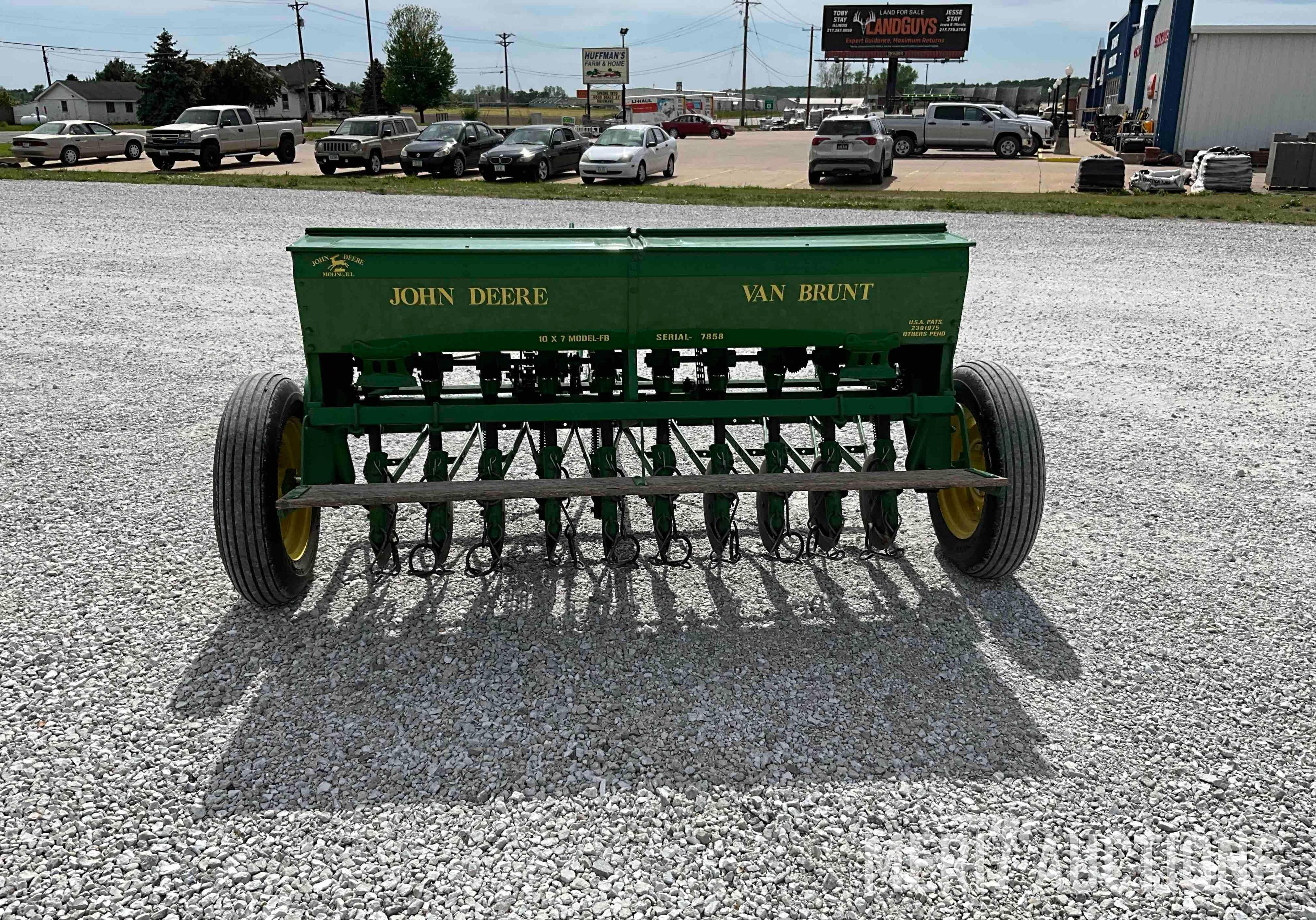 John Deere Van Brunt Model FB 10X7 6ft. drill