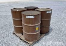 (4) Used Empty 55 Gallon Drums