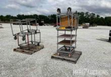 Set of (4) Heavy Duty Rolling Carts