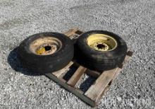 Set of (2) 9.5-15 Uni-Lug Rims and Tires