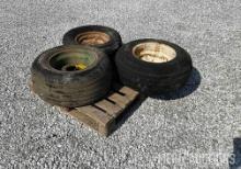 Set of (3) 11L-15 Uni-Lug Rims and Tires