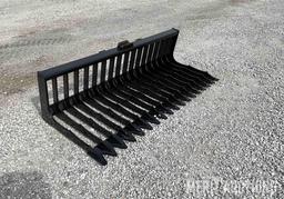 76in. Skid Steer Skeleton Bucket Low Side