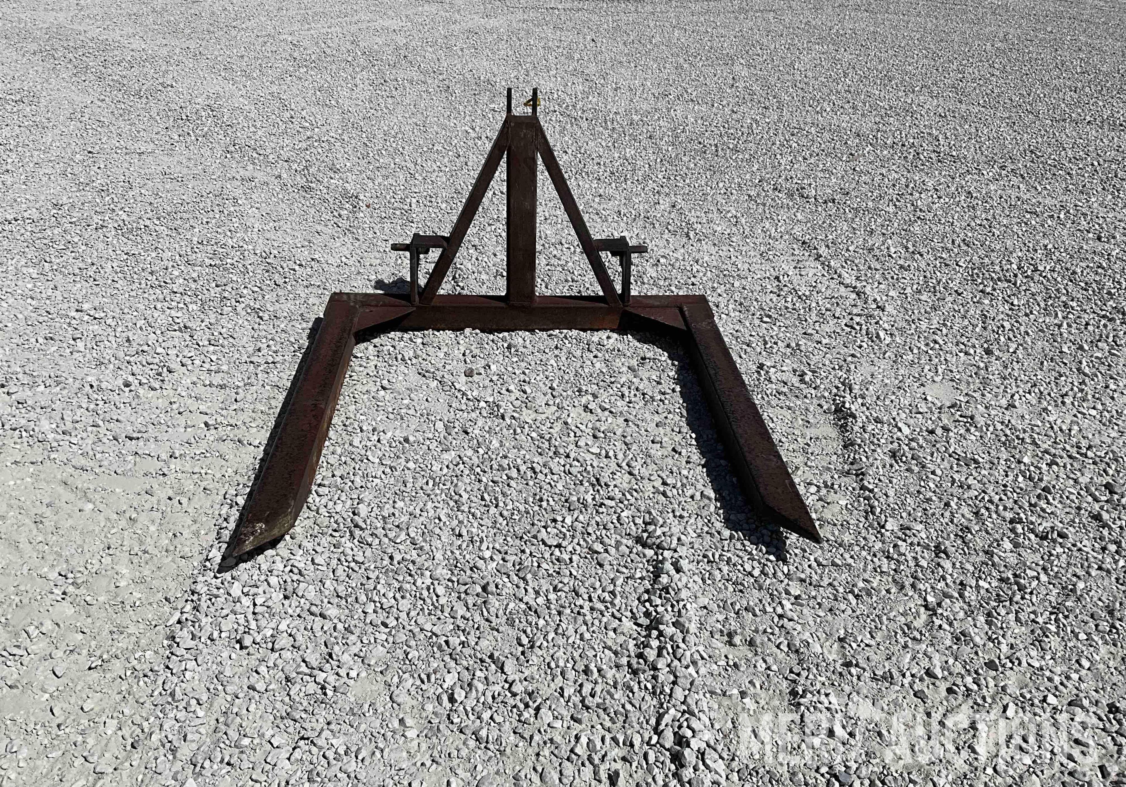 Shop Built 3pt. 2 Prong Bale Mover