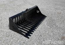 76in. Skid Steer Skeleton Bucket High Side