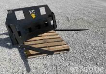 KC 60in. Skid Steer Fork Frame w/42in. Forks