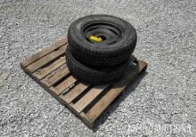Set of (2) 205/70R15 4 Bolt Rims and Tires