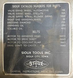 Sioux Tools Model 645L Valve Face Grinding Machine