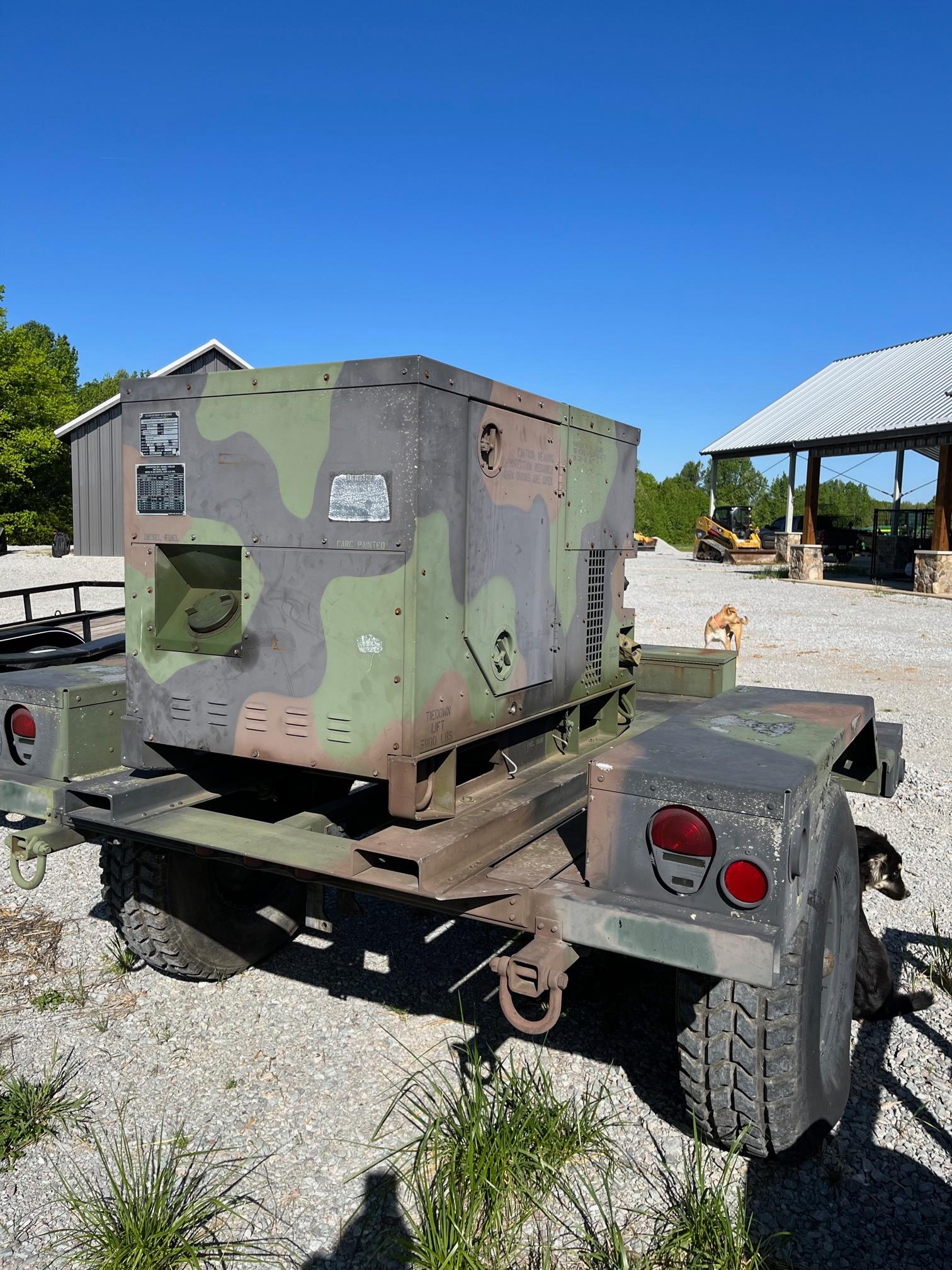 MILITARY GENERATOR AND MILITARY TRAILER