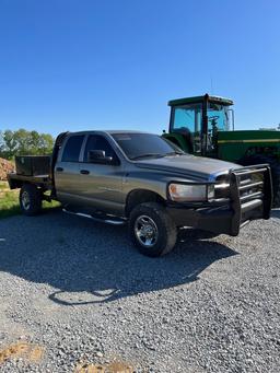 2006 RAM 2500 4X4 CREW CAB FLATBED 5.9L CUMMINS VIN 3D7KS28C26G256597