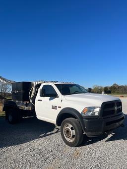 2017 RAM 4500 2X4 REGULAR CAB FLATBED 6.4L HEMI FLATBED VIN 3C7WRKBJ4HG643415