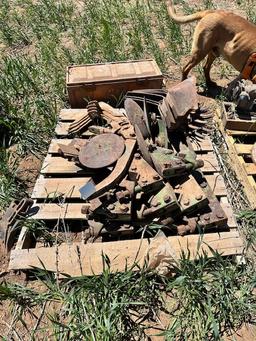 PALLET OF MISC. CLAMPS AND SWEEPS