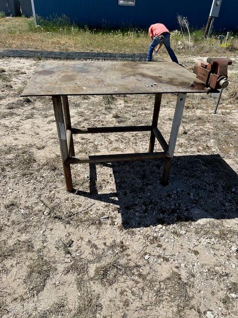 METAL SHOP TABLE