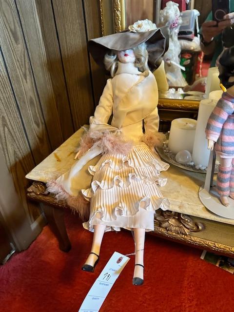 WHITE DRESS LADY DOLL