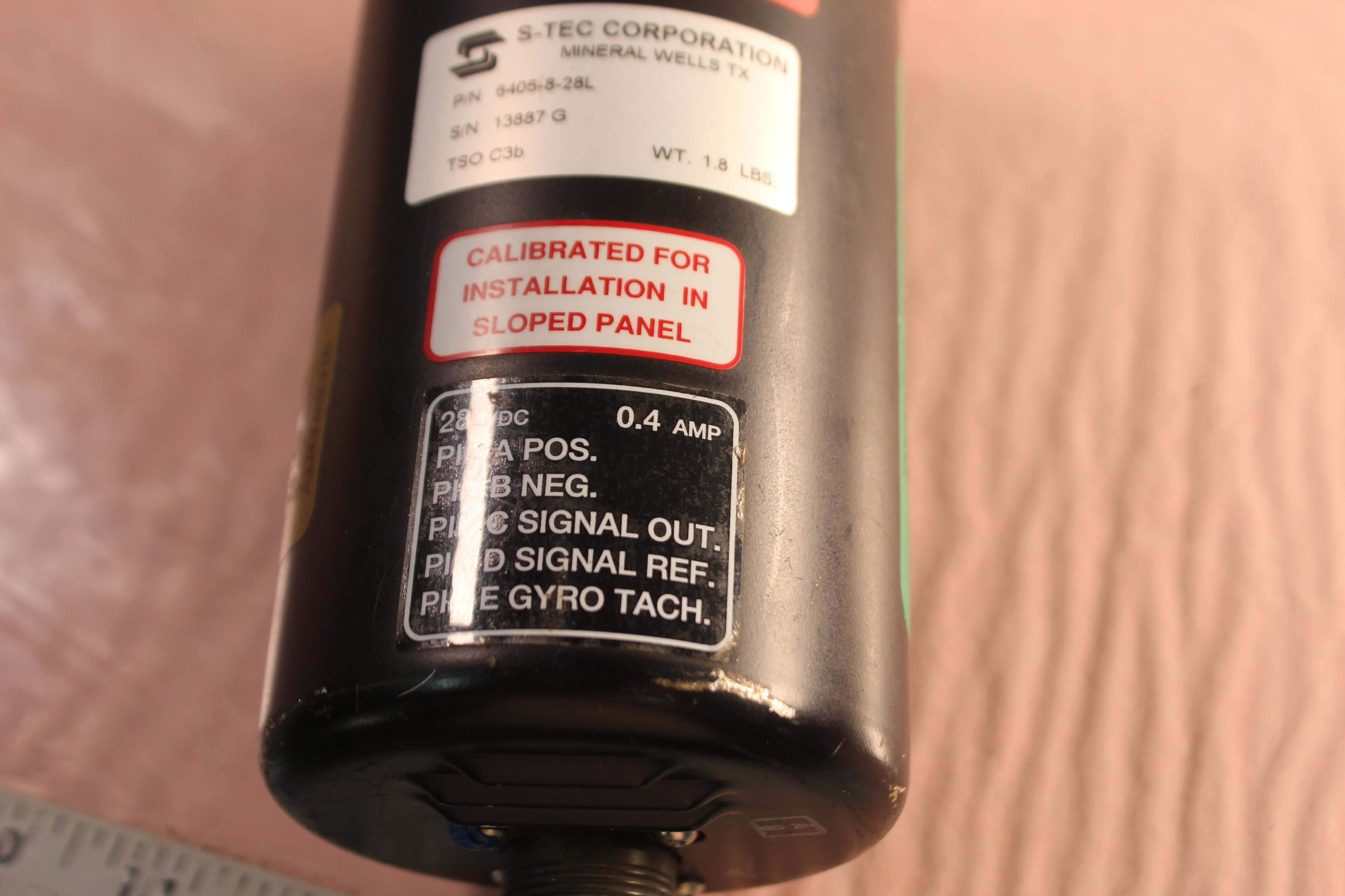 S TEC PN 6405 8 28L autopilot turn coordinator