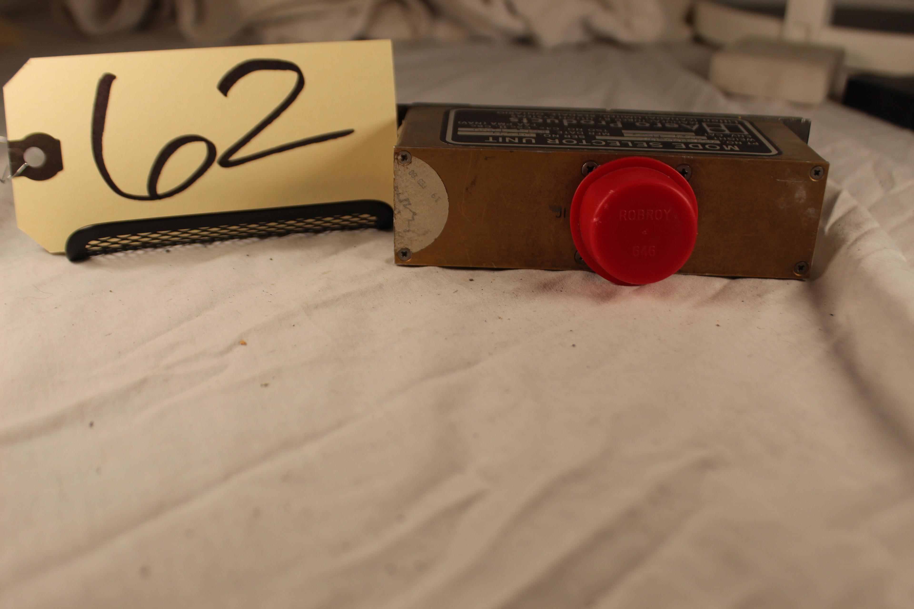 Aero products mode selector unit PN 452100-02