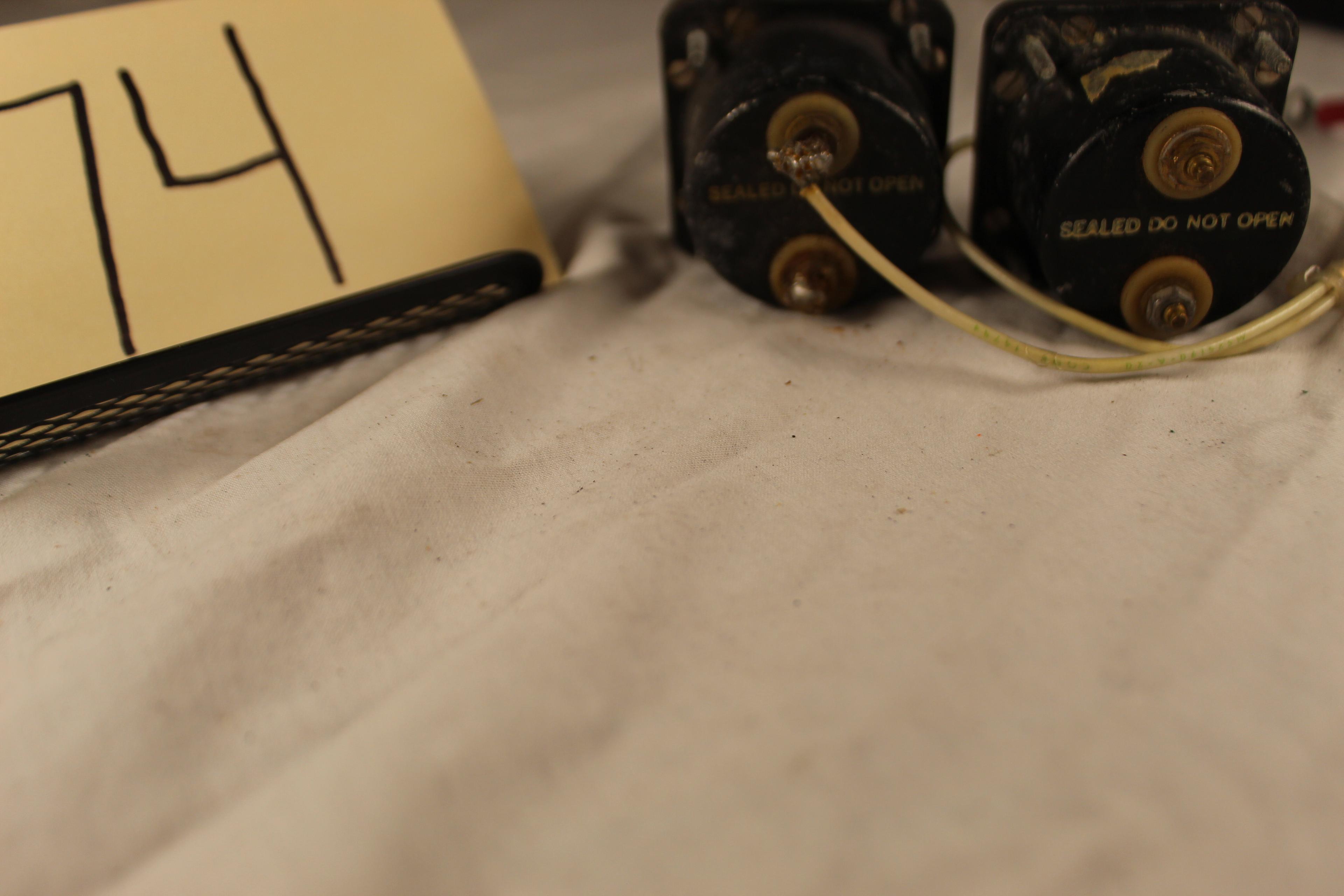 Lot of 2 BF Goodrich prop deicer amps D. C. amperes