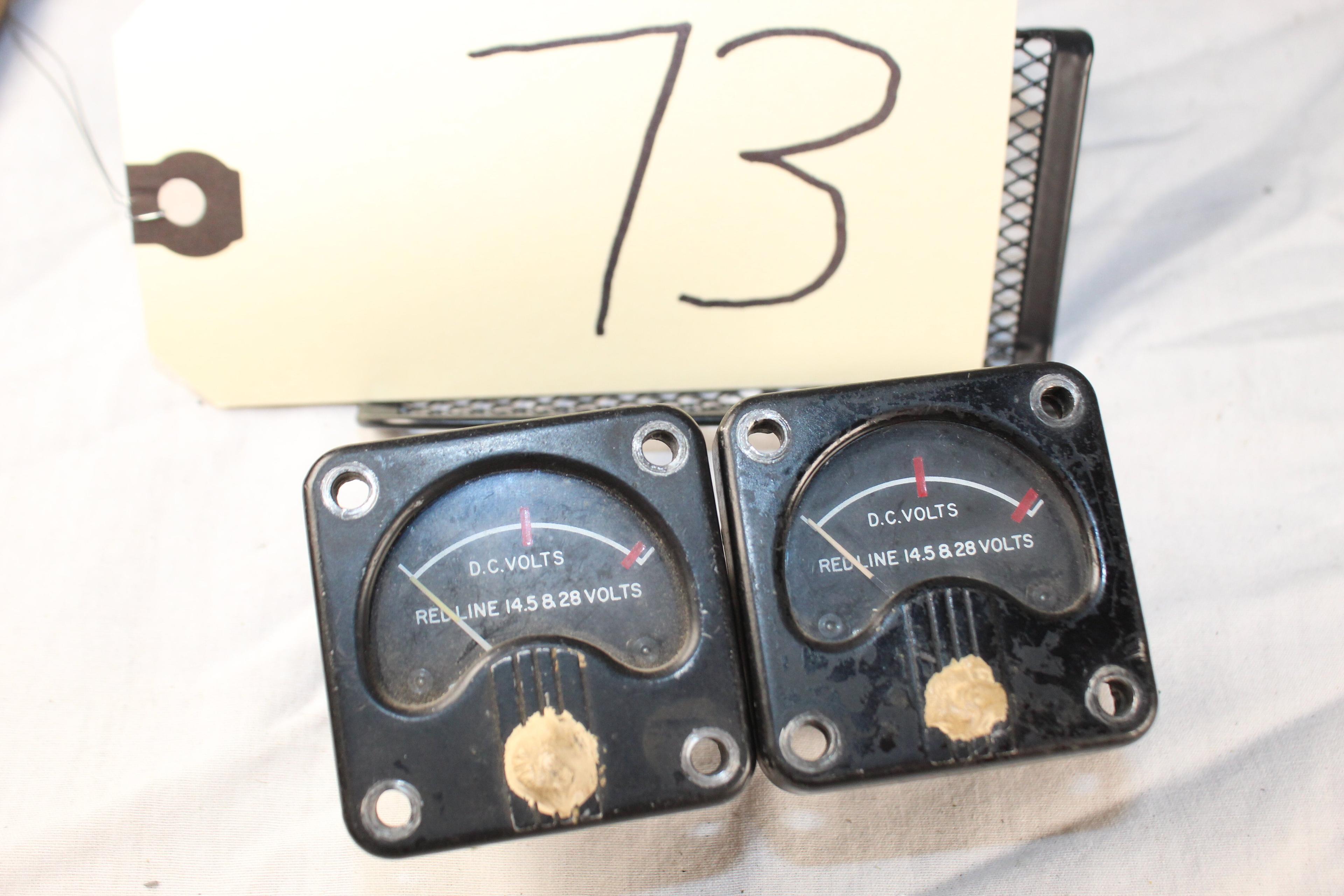 Lot of 2 BF Goodrich prop deicer amps D. C. amperes