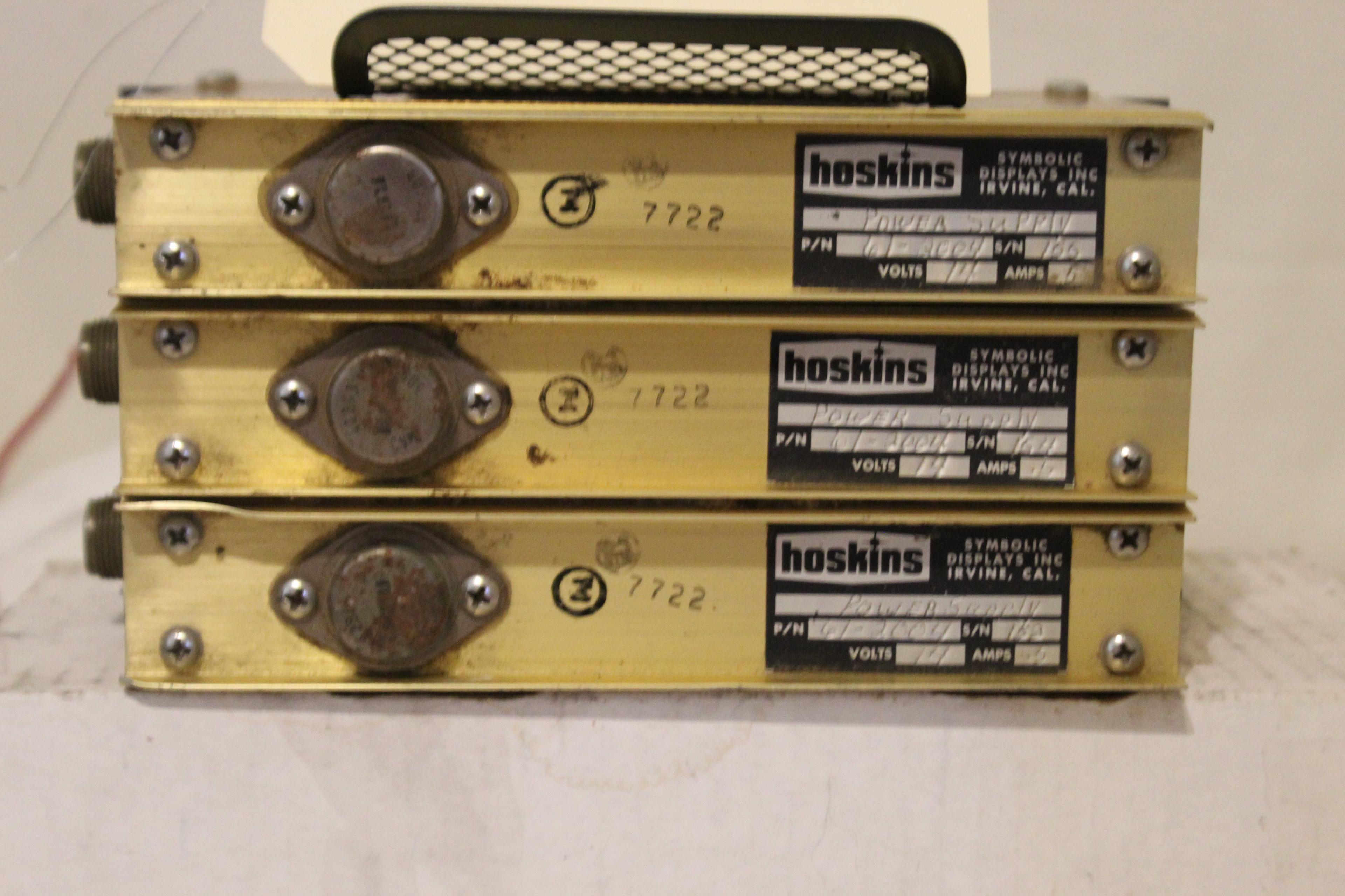 Lot Of 3 Hoskins Power Supply Pn 61-2004