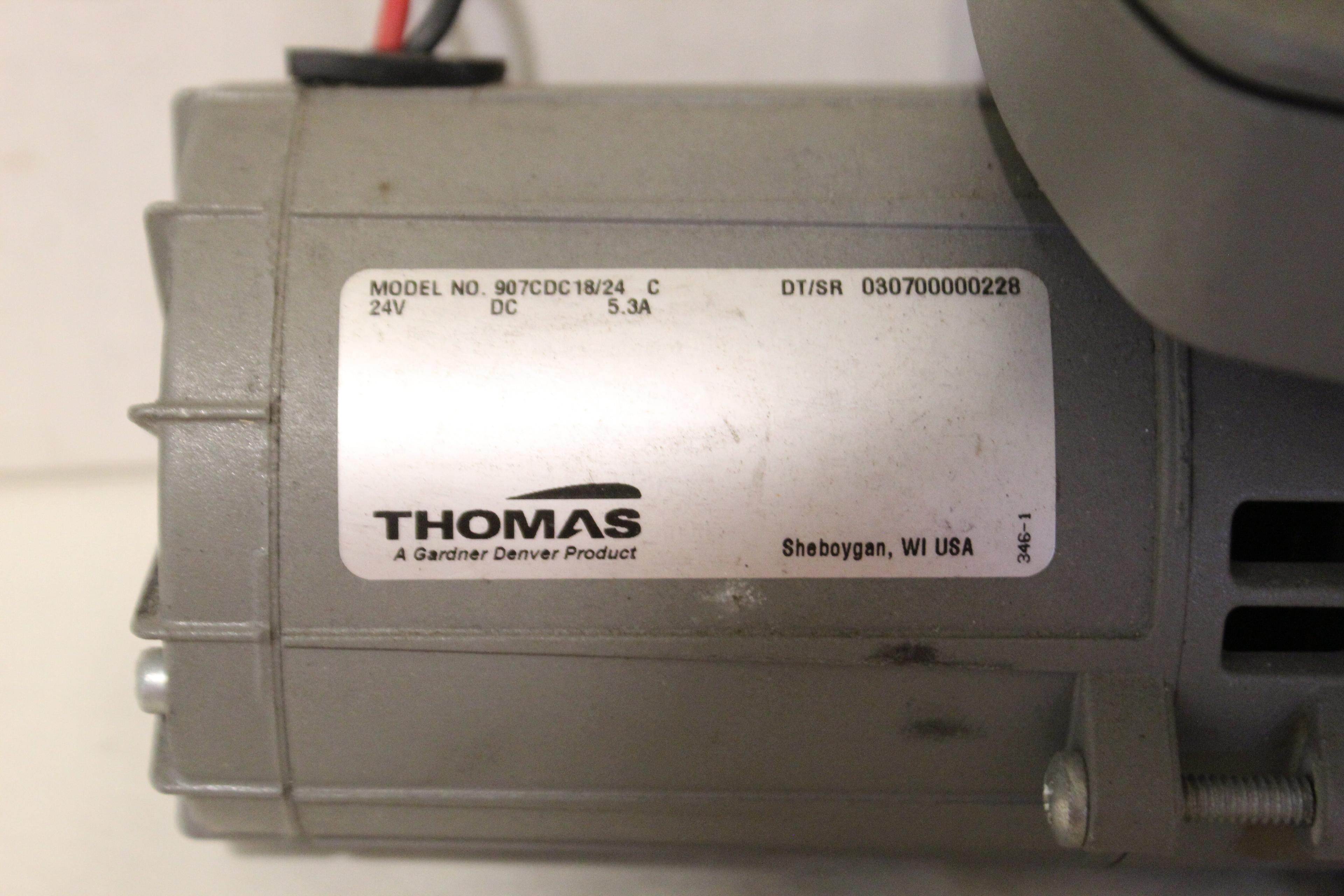 Thomas Compressor/vacuum Pump Model 907cdc18/24 C