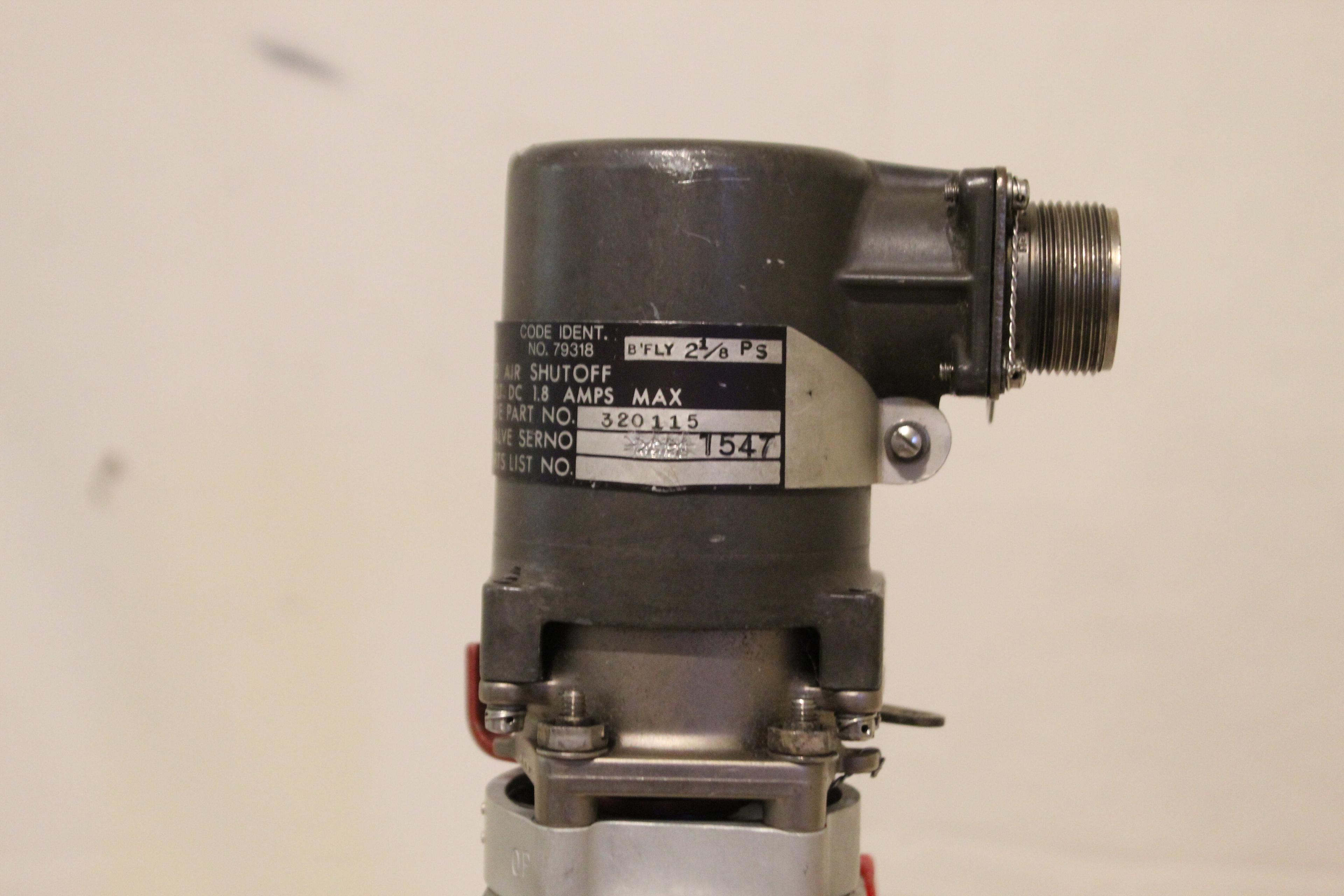 Whittaker Valve Motor-operated Air Shutoff Pn 320115