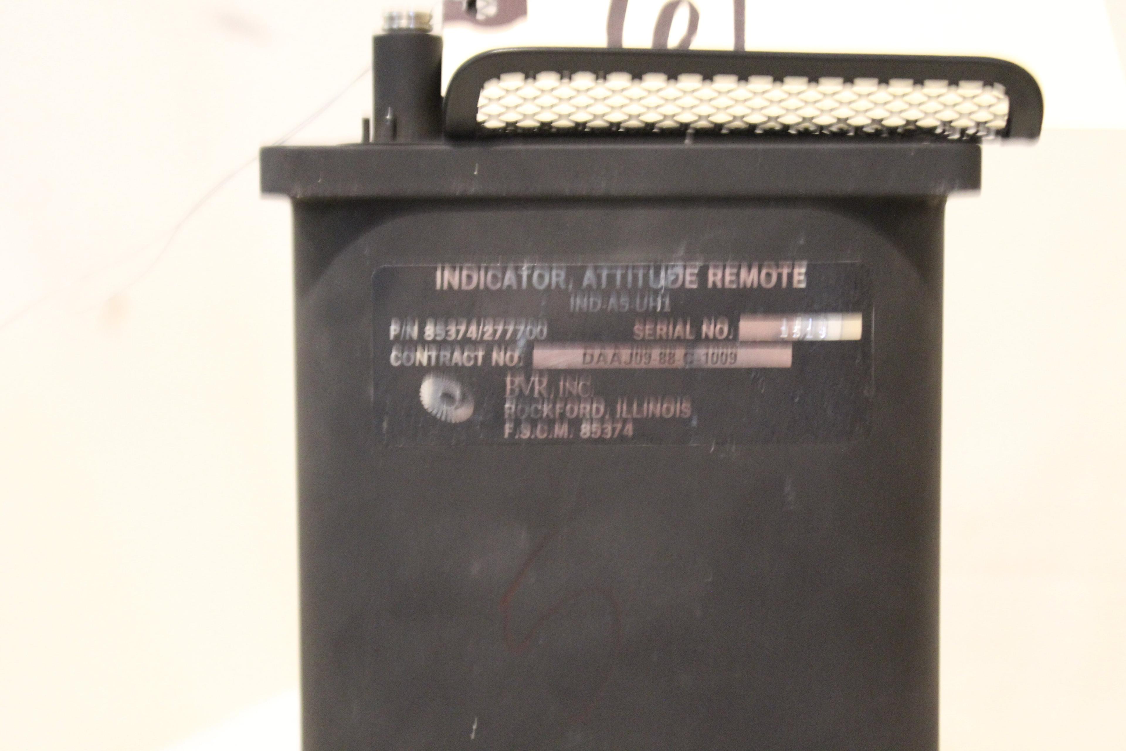 Bvr Remote Attitude Indicator Ind-a5-uh1 Pn 85374/277700