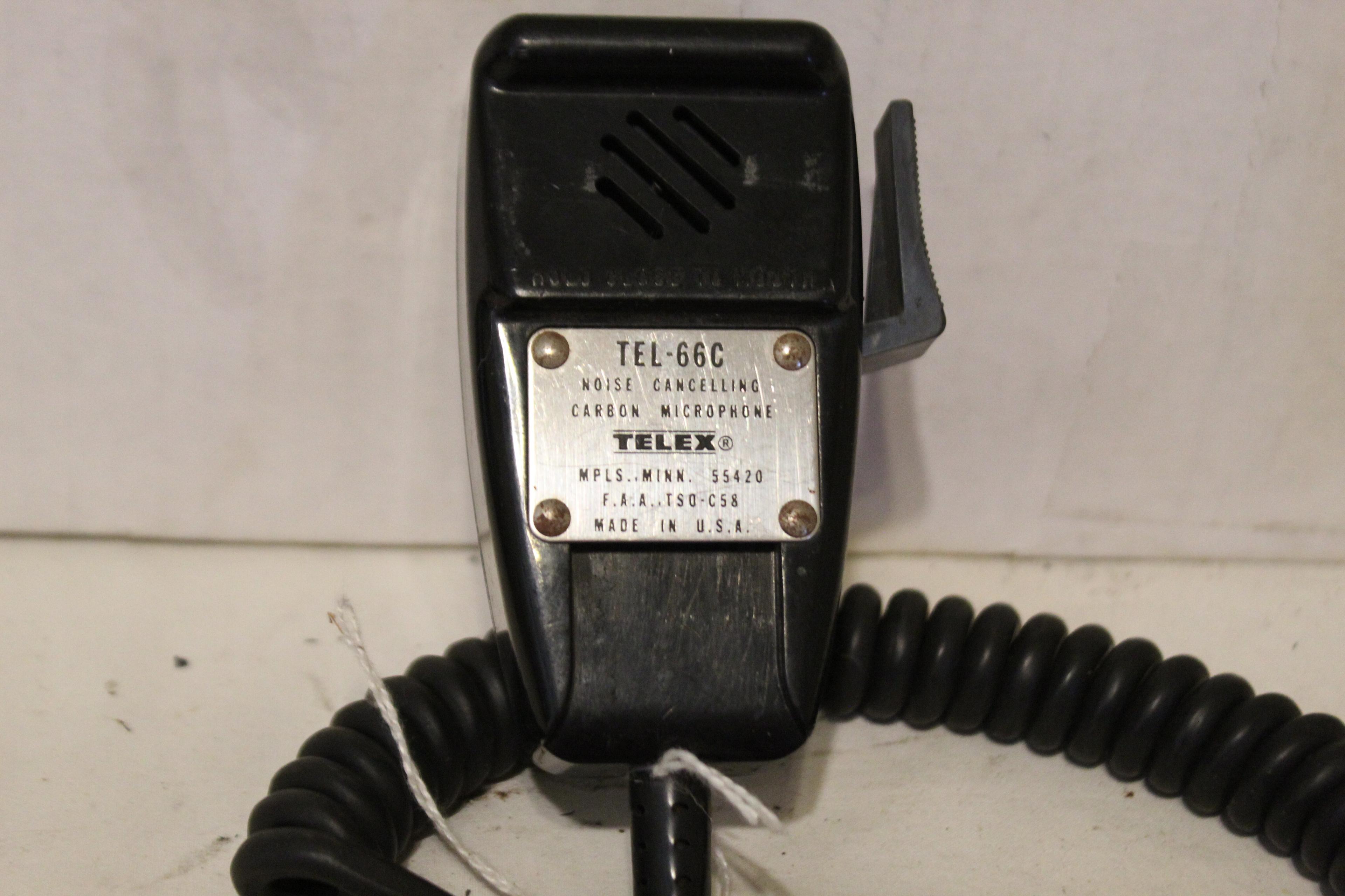 Telex Noise Cancelling Carbon Microphone Tel-66c 8237